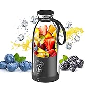 OTPEIR Portable Blender, 2400mAh Personal Size Blender with 6 Blades Type-C Rechargeable Juice Bl...