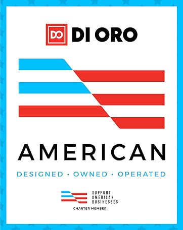 DI ORO. Support American Businesses Member. American Designed. American Owned. American Operated.