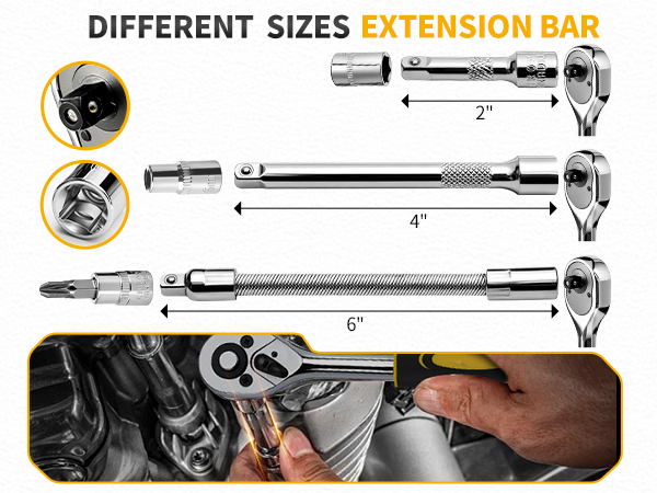 socket set and socket wrench set and ratchet set and 1/4 socket set