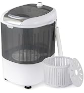 ARLIME Mini Washer and Dryer Combo, 5.5 Lbs Mini Laundry Washer, Semi-automatic Washer with Drain...
