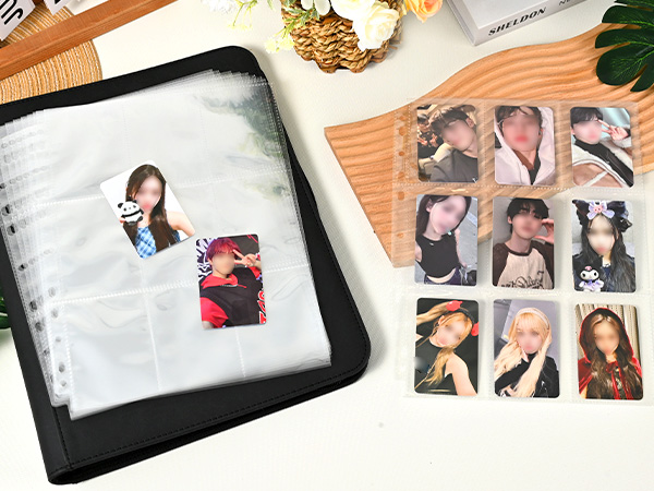 9 Pocket Card Sleeves Binder Sheets