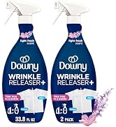 Downy Wrinkle Releaser Fabric Spray, Light Fresh Scent, 33.8 Fl Oz (Pack of 2)