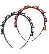YLiiii 2Pcs Headband With Clips, Bangs Hairstyle Hair Clip Headband, Professional Weave Bangs Cli...