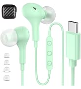 USB C Headphones Wired Earbuds for iPhone 17 16 Pro Max 15 for Samsung S26 S25 Ultra S24 S23 Wire...