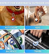 HATALKIN Waterproof Holder for AirTag with Keychain,Compatible with Apple Air Tag 2nd/1st Gen Pro...