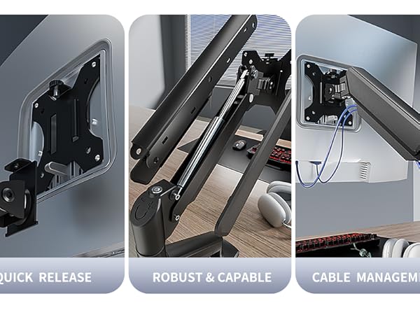 C-MOUNTS Single Monitor Desk Mount