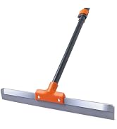 CLEANHOME Rubber Floor Squeegee for Concrete Floor, Tile Floor, Metal Aluminium Heavy Duty Garage...