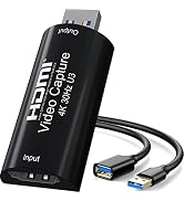 AMZHRLY 4K HDMI to USB 3.0 Video Capture Card 1080P 60FPS Cam Link Card Game Capture Card Adapter...