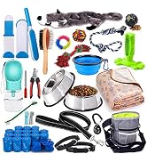 Lobeve Puppy Supplies Starter Kit - 39-Piece Set of Puppy Essentials and Dog Stuff. Includes Dog ...