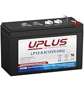 UPLUS 12 Volt 9Ah Rechargeable AGM Battery, LP12-9 SLA Battery with F2 Terminals, Replaces 12V 7A...