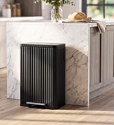 SONGMICS Trash Can, 13 Gallon (50 L) Garbage Can for Kitchen, with Lid, Pedal, and Removable Inne...