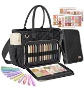 Large Bible Bag with Bible Cover Case for Women, Quilted Bible Tote Bag | Church Bag Bible Carryi...