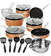 Gotham Steel Nonstick Pots and Pans Set Non Stick frying Pan kitchen cookware set stainless cooking