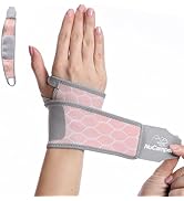 NuCamper Wrist Brace for Carpal Tunnel Pain Relief, Adjustable Wrist Wraps Compression Strap Fit ...