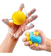 Wefaner Finger Strengthener, Therapy Hand Ball,Finger Exerciser Ball, Finger Stretching and Rehab...