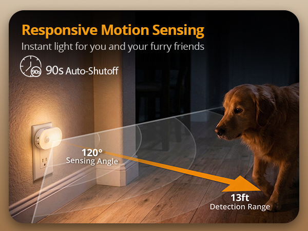 Motion-Sensing Night Light for Pets and Midnight Navigation