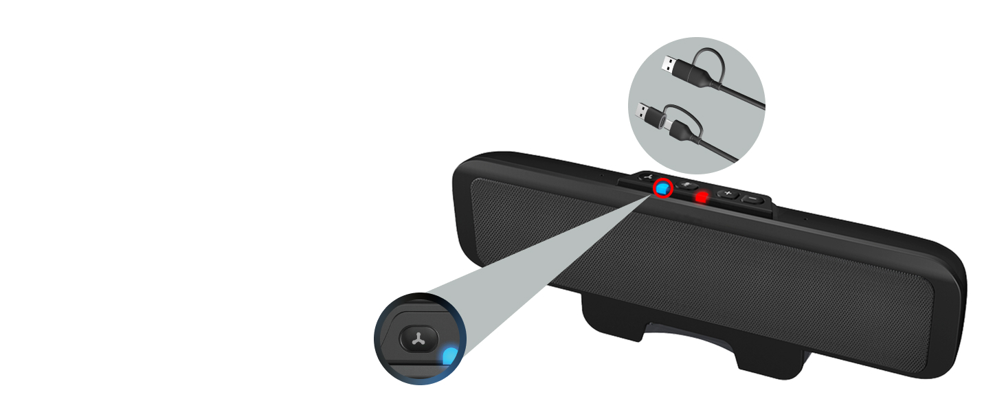 Multi-function button speaker, LED indicator speaker, USB & Bluetooth speaker