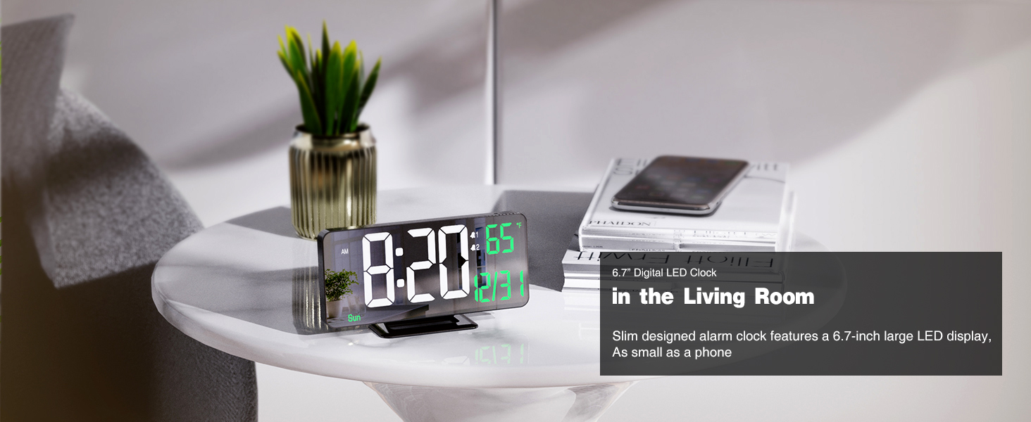 alarm clock with temp