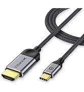 QGeeM USB C to HDMI Cable Adapter 10Ft 4K, USB Type C to HDMI Thunderbolt 3/4/5 Compatible for iP...