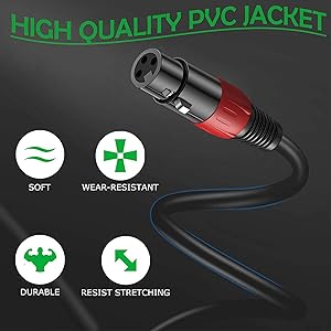 LanSenSu1/4 Inch TRS to XLR Female