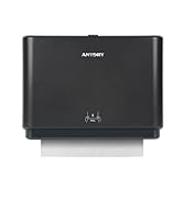 anydry 200-Sheet Wall-Mounted Paper Towel Dispenser, Fits Multi-Fold Towels up to 10x3.1 Inches, ...