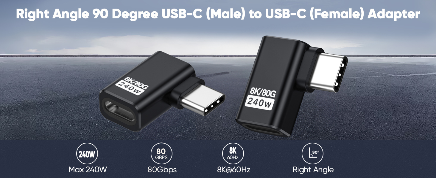 right angle usb c adapter