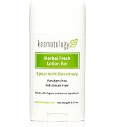 kosmatology Herbal Fresh (Spearmint-Rosemary) Organic Moisturizing Lotion Bar | Vegan and Cruelty...