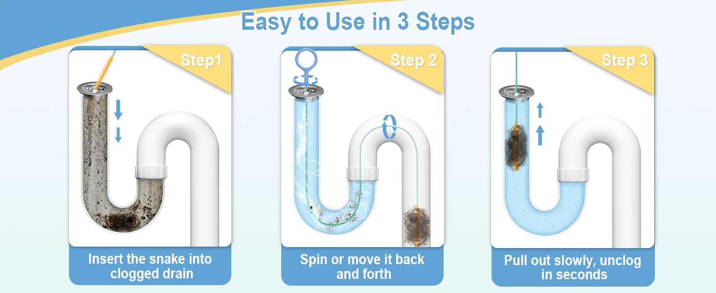 4hair drain clog remover