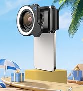 APEXEL 10-20X Macro Lens for iPhone & Android Phones | HD Photography Lens Kit with Universal Cli...