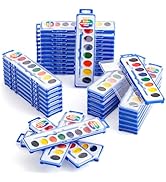 Shuttle Art 8 Colors Watercolor Paint Set Bulk, Pack of 40, Watercolor Paint Set with Paint Brush...