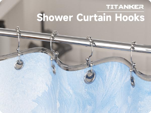 Nickel Double Shower Hooks