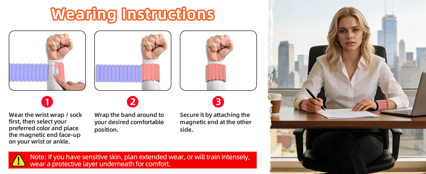Magnetic wrist & ankle weights