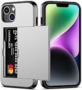 Nvollnoe for iPhone 14 Plus Case with Card Holder,Heavy Duty Protective Dual Layer Shockproof Hid...
