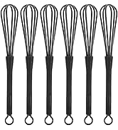 DOITOOL 6 Pcs Manual Whisks for Hair Dye Color Mixing 6. 7 Inch Plastic Whisks for Cooking Mini S...