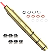 MOSANDON Red Laser Boresighter for .22LR/9mm/.38spl/.308/.45ACP Cal,End Barrel Laser Bore Sight, ...