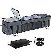 X-cosrack Car Trunk Organizer, Storage with Insulation Cooler Bags for SUV, Truck, Automotive, Va...