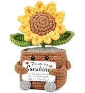 SNOOZIA Gifts for Wife Her from Husband, Sunflower Love You Anniversary | You are My Sunshine Cro...
