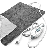 Pure Enrichment PureRelief XL Heating Pad - 12" x 24" Electric Heating Pad for Back Pain & Cramps...