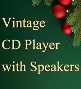 Retro CD Player with Bluetooth in/Out vintage cd player with speakers