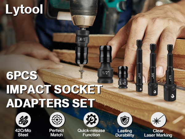 Impact Socket Adapter Set 6 PCS
