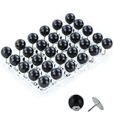 ZENGLU No-Sew Pearl Buttons, 30 Sets of 2/5 inch Removable Reusable Brooch Pins for Shirts, Blous...