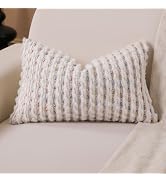 KOOLIFE Boho Lumbar Pillow Cover 12x20 Inch Pack of 1 Farmhouse Rectangle Decorative Couch Throw ...