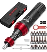 SUERCUP 1/4" 10-80In.lb Torque Screwdriver 36 PCS Set with T-bar, Hex, Torx, and Phillips S2 Bits...