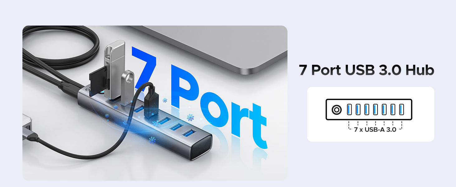 7 port usb 3.0 hub