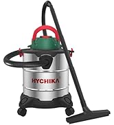 HYCHIKA Wet Dry Vacuum Cleaner, 5 Gallon 1200W 6 HP Peak Stainless Steel Shop Vacuum Wet and Dry,...