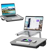 V-Hold Laptop Lap Desk with Foldable Stand, Lightweight Laptop Stand for Bed, Fits up to 15.6" La...