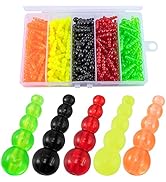 Alwonder Stacked Fishing Beads Set, 100PCS/250PCS Fishing Beads Lures Tackle, Trout Walleye Perch...