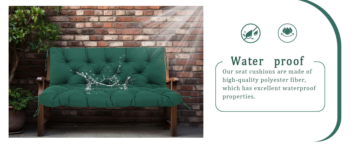 thick porch swing cushion 60 inch