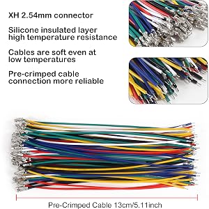 XH2.54mm 2/3/4/5/6/7pin connector and socket