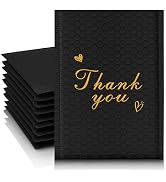 Jowlroel Thank You Bubble Mailers 4x8'' 50 Pack, Self Sealing Padded Envelopes, Strong Adhesion B...